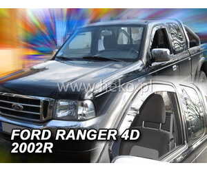 ΑΝΕΜΟΘΡΑΥΣΤΕΣ ΓΙΑ MAZDA B2500 / B2600 / FORD RANGER 2D/ 4D / RANGER 1ΜΙΣΗ ΚΑΜΠΙΝΑ EXTRA CAB 1997-2007 ΖΕΥΓΑΡΙ ΑΥΤΟΚΙΝΗΤΟΥ ΑΠΟ ΕΥΚΑΜΠΤΟ ΦΙΜΕ ΠΛΑΣΤΙΚΟ HEKO - 2 ΤΕΜ.