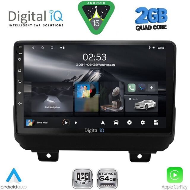 DIGITAL IQ RSD 1298_CPA (9inc) MULTIMEDIA TABLET for JEEP WRANGLER mod. 2018-2026