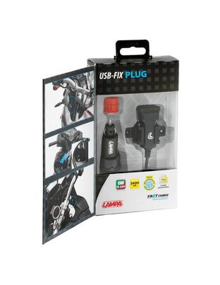 ΦΟΡΤΙΣΤΗΣ USB ΜΕ ΦΙΣ ΑΝΑΠΤΗΡΑ ΚΑΙ ΚΑΛΩΔΙΟ 150cm 12/24V 2,4A  ΑΔΙΑΒΡΟΧΟΣ