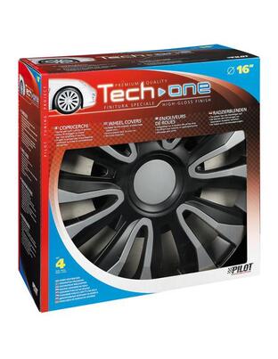ΤΑΣΙΑ AVALONE SILVERΚΑΙBLACK 16 INCH ΑΣΗΜΙ/ΜΑΥΡΟ ΣΕΤ