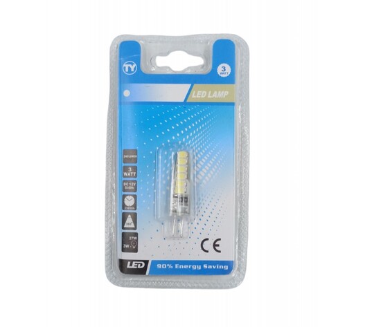 LED ΛΑΜΠΑ 12V/G4/3W/6000K RH-3W