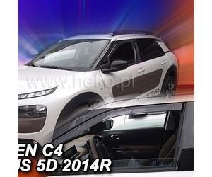 ΑΝΕΜΟΘΡΑΥΣΤΕΣ ΓΙΑ CITROEN C4 CACTUS 5D 2014-2018 ΖΕΥΓΑΡΙ ΑΠΟ ΕΥΚΑΜΠΤΟ ΦΙΜΕ ΠΛΑΣΤΙΚΟ HEKO - 2 ΤΕΜ.