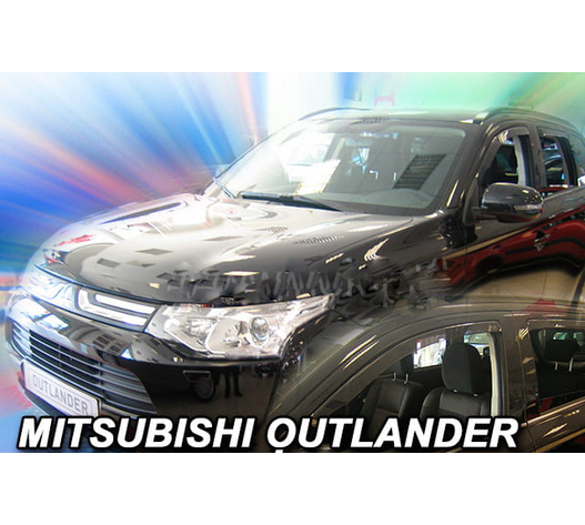 ΑΝΕΜΟΘΡΑΥΣΤΕΣ ΓΙΑ MITSUBISHI OUTLANDER 5D 2012+  ΣΕΤ ΑΥΤΟΚΙΝΗΤΟΥ ΑΠΟ ΕΥΚΑΜΠΤΟ ΦΙΜΕ ΠΛΑΣΤΙΚΟ HEKO - 4 ΤΕΜ.
