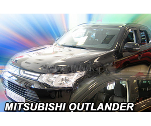 ΑΝΕΜΟΘΡΑΥΣΤΕΣ ΓΙΑ MITSUBISHI OUTLANDER 5D 2012+  ΣΕΤ ΑΥΤΟΚΙΝΗΤΟΥ ΑΠΟ ΕΥΚΑΜΠΤΟ ΦΙΜΕ ΠΛΑΣΤΙΚΟ HEKO - 4 ΤΕΜ.