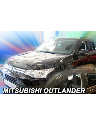ΑΝΕΜΟΘΡΑΥΣΤΕΣ ΓΙΑ MITSUBISHI OUTLANDER 5D 2012+  ΣΕΤ ΑΥΤΟΚΙΝΗΤΟΥ ΑΠΟ ΕΥΚΑΜΠΤΟ ΦΙΜΕ ΠΛΑΣΤΙΚΟ HEKO - 4 ΤΕΜ.
