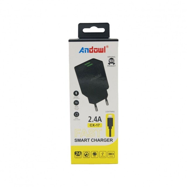 ANDOWL ΦΟΡΤΙΣΤΗΣ LIGHTNING 2.4A CX-17 QY-W0612-IP