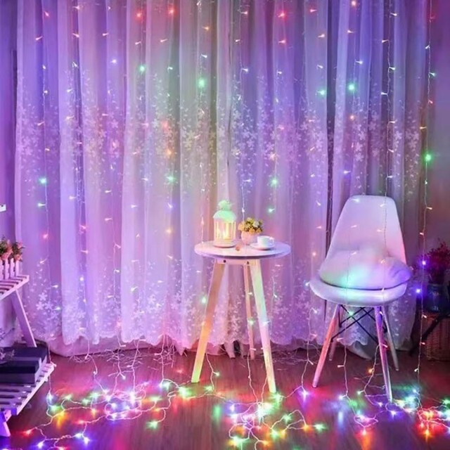 ΚΟΥΡΤΙΝΑ ΛΑΜΠΑΚΙΑ 3x1m 100L RGB YX-5285