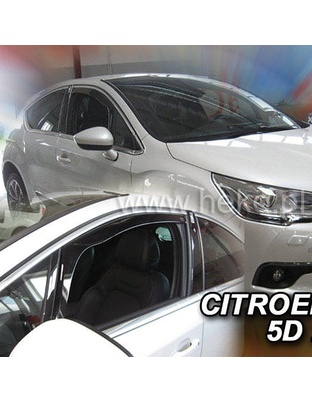 ΑΝΕΜΟΘΡΑΥΣΤΕΣ ΓΙΑ CITROEN DS4 5D 2011-2018 ΖΕΥΓΑΡΙ ΑΠΟ ΕΥΚΑΜΠΤΟ ΦΙΜΕ ΠΛΑΣΤΙΚΟ HEKO - 2 ΤΕΜ.