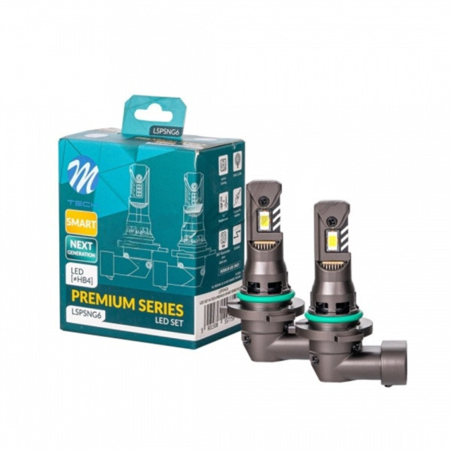 M-tech Λάμπες Led HB4 12V 6.000K 35W 4.000lm Led Canbus CSP3570 Premium Smart Series -  2 Τεμ (LSPSNG6/MT)