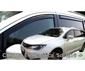 ΑΝΕΜΟΘΡΑΥΣΤΕΣ ΓΙΑ CHRYSLER PACIFICA SW 2016+ ΣΕΤ ΑΥΤΟΚΙΝΗΤΟΥ ΑΠΟ ΕΥΚΑΜΠΤΟ ΦΙΜΕ ΠΛΑΣΤΙΚΟ HEKO - 4 ΤΕΜ.
