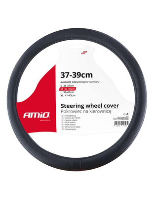 Amio - ΚΑΛΥΜΜΑ ΤΙΜΟΝΙΟΥ 37-39CM SWC-27 ΜΑΥΡΟ ΜΕ ΔΙΑΜΑΝΤΑΚΙΑ - 1 τεμ. (02564/AM)
