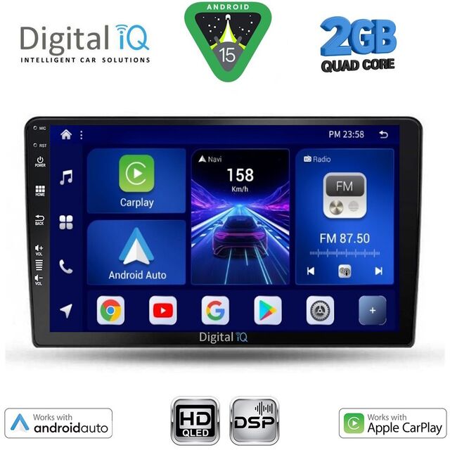 DIGITAL IQ BXC 3702_CPAA (9inc) MULTIMEDIA TABLET for TOYOTA AURIS mod. 2007-2012