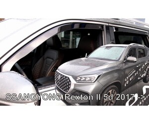 ΑΝΕΜΟΘΡΑΥΣΤΕΣ ΓΙΑ SSANGYONG REXTON 5D 2017+ ΣΕΤ ΑΥΤΟΚΙΝΗΤΟΥ ΑΠΟ ΕΥΚΑΜΠΤΟ ΦΙΜΕ ΠΛΑΣΤΙΚΟ HEKO - 4 ΤΕΜ.