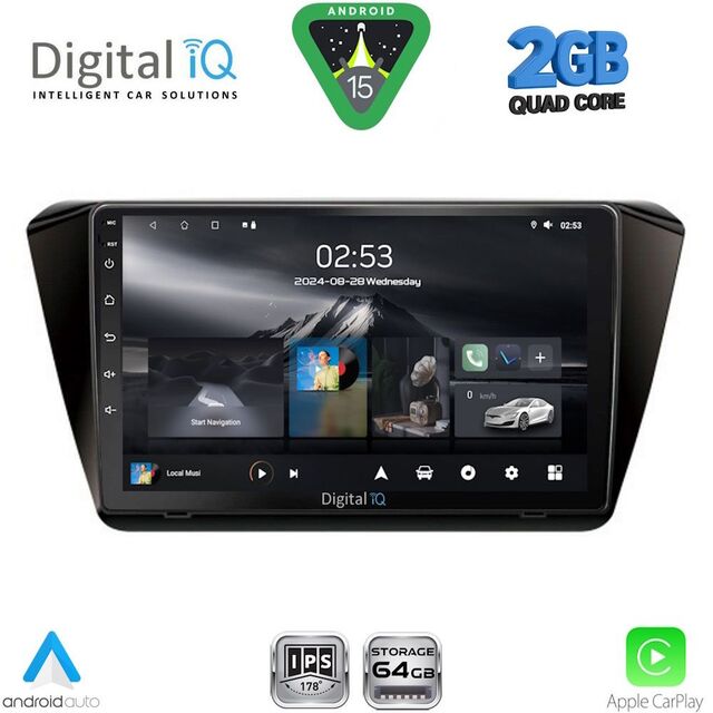 DIGITAL IQ RSD 1605_CPA (10inc) MULTIMEDIA TABLET for SKODA SUPERB mod. 2015-2024