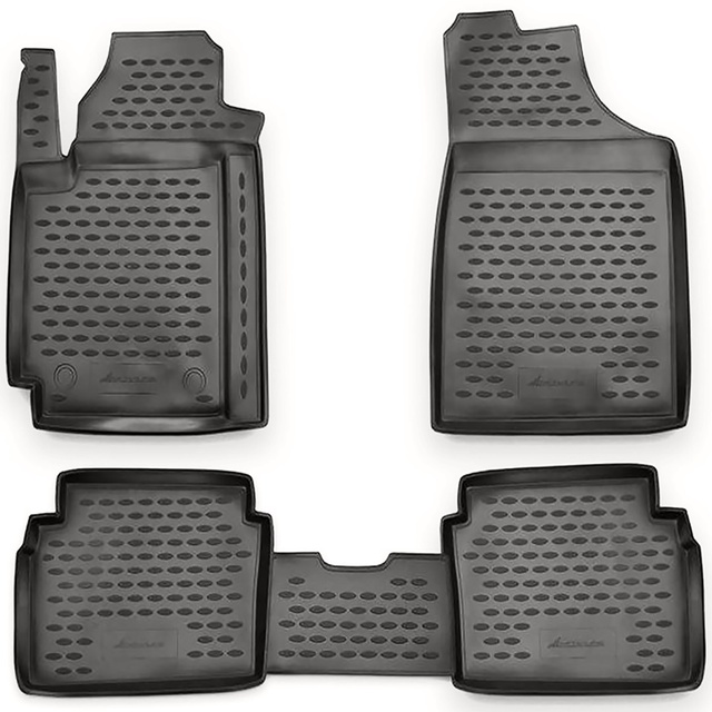 ΠΑΤΑΚΙΑ ΣΕ ΣΚΑΦΗ TPE ΛΑΣΤΙΧΟ ΓΙΑ HYUNDAI i10 2008-2014  ΣΕ ΑΝΘΡΑΚΙ ΣΚΟΥΡΟ ΓΚΡΙ ΧΡΩΜΑ NOVLINE - 4 ΤΕΜ.