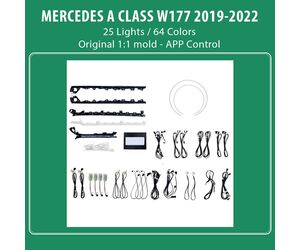 DIQ AMBIENT 8176 A4B - BENZ A (W177) mod. 2019-2024 (Digital iQ Ambient Light for MERCEDES A W177 mod.2019-2024 with 25 Lights)
