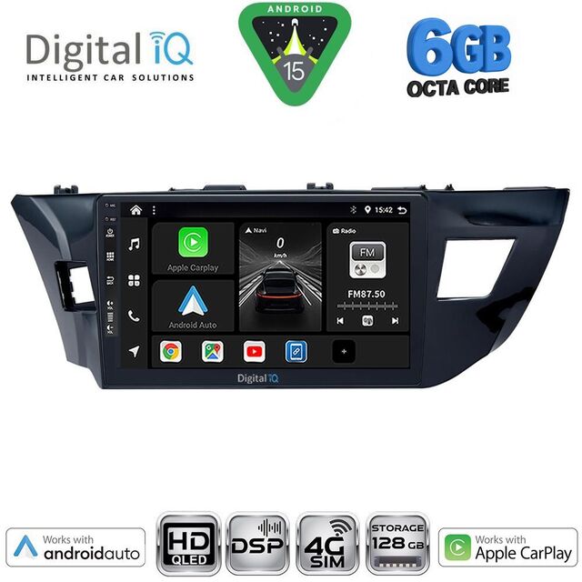 DIGITAL IQ BXF 17714MD_CPAA (10inc) MULTIMEDIA TABLET for TOYOTA COROLLA mod. 2013-2016