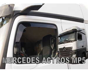 Heko - Ανεμοθραύστες Παραθύρων Για Mercedes Benz Actros MP4 / MP5 2012 > / Antos 2012 > / Arocs 2013 > 2πορτο υλικό Acrylic Χρώμα Φιμέ (Με Κάμερα) - 2 τεμ. (ΑΝΕΜ.23647/TRUCK)