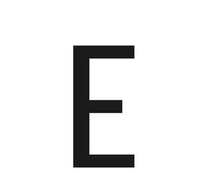 ΑΥΤΟΚΟΛΛΗΤΟ ΓΡΑΜΜΑ ΠΙΝΑΚΙΔΩΝ 60x30mm "E"