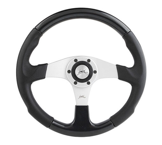 ΤΙΜΟΝΙ EVOLUTION 2 360mm ΜΑΥΡΟ/CARBON/ΧΡΩΜΙΟ ΤΡΙΑΚΤΙΝΟ LUISI