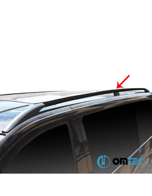 ΜΠΑΡΕΣ ΟΡΟΦΗΣ ΓΙΑ MERCEDES VITO / VIANO W639/W447 2003+ ΠΑΡΑΛΛΗΛΕΣ ΑΛΟΥΜΙΝΙΟΥ L3 ΜΑΥΡΕΣ OMTEC - 2 τεμ.
