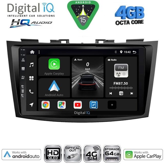 DIGITAL IQ BXK 19685_CPAA (9inc) MULTIMEDIA TABLET for SUZUKI SWIFT mod. 2011-2016