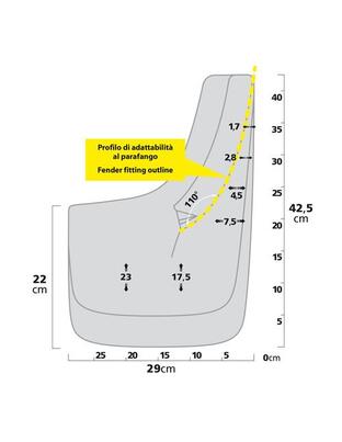 ΛΑΣΠΩΤΗΡΕΣ SPLASH-GUARDS CONTOUR SUV 29x42,5cm TYPE-7 2ΤΕΜ.