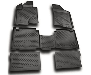 ΠΑΤΑΚΙΑ ΣΕ ΣΚΑΦΗ TPE ΛΑΣΤΙΧΟ ΓΙΑ HYUNDAI ix-55 2008-2015  ΣΕ ΑΝΘΡΑΚΙ ΣΚΟΥΡΟ ΓΚΡΙ ΧΡΩΜΑ NOVLINE - 6 ΤΕΜ.