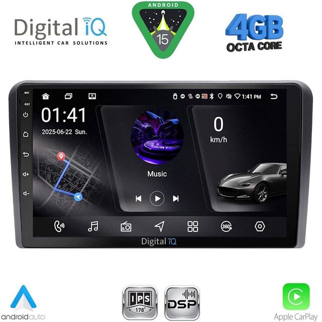 DIGITAL IQ RSG 6481BL_CPA (9inc) MULTIMEDIA TABLET for OPEL ALL mod. 2004-2014 (BLACK)