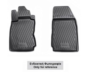 ΠΑΤΑΚΙΑ ΣΕ ΣΚΑΦΗ TPE ΛΑΣΤΙΧΟ ΓΙΑ CITROEN BERLINGO B9 2008-2018  ΣΕ ΑΝΘΡΑΚΙ ΣΚΟΥΡΟ ΓΚΡΙ ΧΡΩΜΑ NOVLINE - 2 ΤΕΜ.