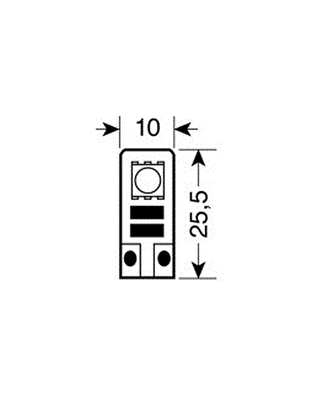 T10 W5W 12V W2,1x9,5d 28lm HYPER-LED6 ΛΕΥΚΟ ΔΙΑΘΛΑΣΗΣ 2SMDx3chips (ΔΙΠΛΟΕΣΤΙΑΚΟ- CAN-BUS) 2 ΤΕΜ.