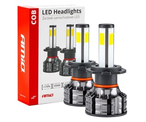Amio - Λάμπες Led Η7 12V/24V 44W 6.500K 3.800lm COB - 2 τεμ. (02844/AM)