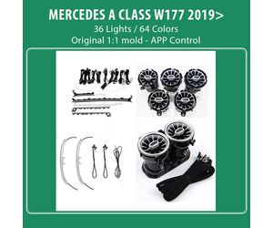 DIQ AMBIENT 8176 A4D - BENZ A (W177) mod. 2019-2024 (Digital iQ Ambient Light for MERCEDES A W177 mod. 2019-2024 with 36 Lights)