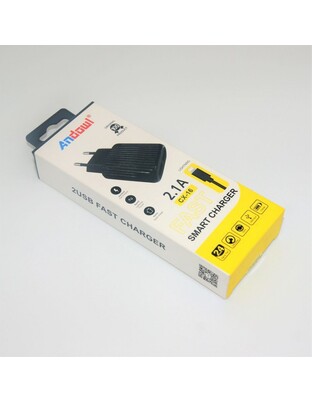 ΦΟΡΤΙΣΤΗΣ ΜΕ 2 ΘΥΡΕΣ 2.1A i-phone ANDOWL AN-CX-16ip