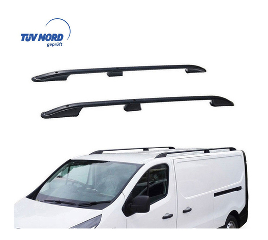 ΜΠΑΡΕΣ ΟΡΟΦΗΣ ΓΙΑ OPEL VIVARO 2014+ /RENAULT TRAFIC 2014+ ΠΑΡΑΛΛΗΛΕΣ ΑΛΟΥΜΙΝΙΟΥ L2 ΜΑΥΡΕΣ
