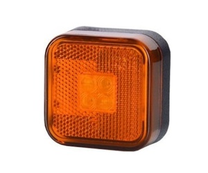 ΦΩΣ ΟΓΚΟΥ ΑΝΑΚΛΑΣΤΙΚΟ LD097 12/24V 4LED HORPOL ΠΟΡΤΟΚΑΛΙ 67X67mm -1ΤΕΜ.