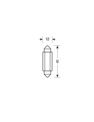 ΛΑΜΠΑΚΙΑ ΠΛΑΦΟΝΙΕΡΑΣ 9>32V SV28,5-8 2SMDx1CHIP LED 70lm CAN-BUS 12x41mm ΜΠΛΕ ΚΟΥΤΙ LAMPA - 20 ΤΕΜ.