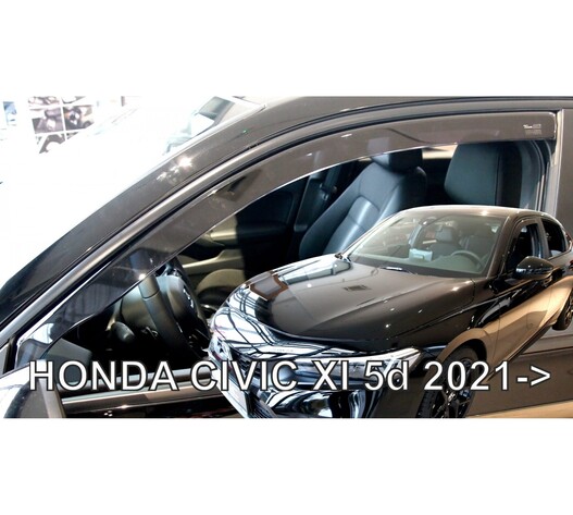 ΑΝΕΜΟΘΡΑΥΣΤΕΣ ΓΙΑ HONDA CIVIC XI 4/5D 2021+ ΖΕΥΓΑΡΙ ΑΠΟ ΕΥΚΑΜΠΤΟ ΦΙΜΕ ΠΛΑΣΤΙΚΟ HEKO - 2 ΤΕΜ.