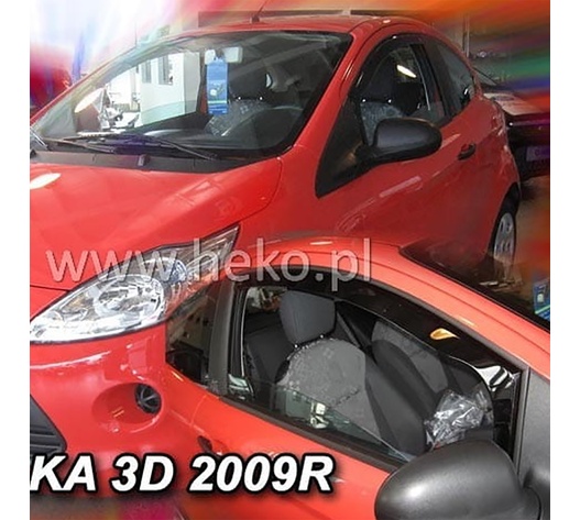 ΑΝΕΜΟΘΡΑΥΣΤΕΣ ΓΙΑ FORD KA 2 3D 2009-2017 ΖΕΥΓΑΡΙ ΑΠΟ ΕΥΚΑΜΠΤΟ ΦΙΜΕ ΠΛΑΣΤΙΚΟ HEKO - 2 ΤΕΜ.