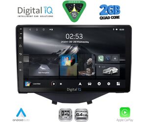 DIGITAL IQ RSD 1715_CPA CLIMA-A/C (9inc) MULTIMEDIA TABLET for CITROEN C1-PEUGEOT 108-TOYOTA AYGO mod. 2014-2022