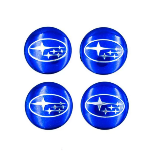 Αυτοκόλλητα για κέντρο ζάντας μπλέ - Subaru
