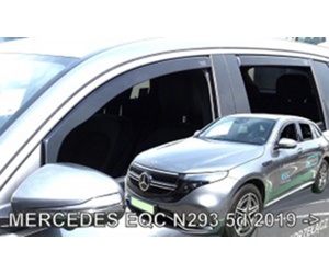 ΑΝΕΜΟΘΡΑΥΣΤΕΣ ΓΙΑ MERCEDES EQC N293 5D 2019+  ΣΕΤ ΑΥΤΟΚΙΝΗΤΟΥ ΑΠΟ ΕΥΚΑΜΠΤΟ ΦΙΜΕ ΠΛΑΣΤΙΚΟ HEKO - 4 ΤΕΜ.