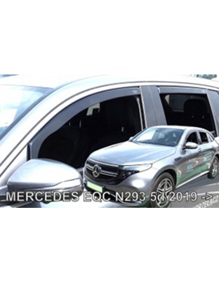 ΑΝΕΜΟΘΡΑΥΣΤΕΣ ΓΙΑ MERCEDES EQC N293 5D 2019+  ΣΕΤ ΑΥΤΟΚΙΝΗΤΟΥ ΑΠΟ ΕΥΚΑΜΠΤΟ ΦΙΜΕ ΠΛΑΣΤΙΚΟ HEKO - 4 ΤΕΜ.