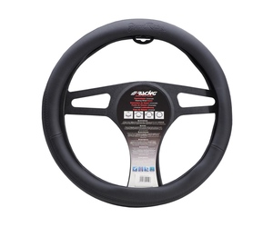 ΚΑΛΥΜΜΑ ΤΙΜΟΝΙΟΥ EASY BLACK ΜΑΥΡΟ ΜΕ LOGO SIMONI RACING OIKOΛΟΓΙΚΟ ΔΕΡΜΑ 37-39cm SIMONI RACING  - 1 τεμ.