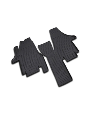 ΠΑΤΑΚΙΑ ΣΕ ΣΚΑΦΗ TPE ΛΑΣΤΙΧΟ ΓΙΑ VW TRANSPORTER T5 04/2003+  ΣΕ ΜΑΥΡΟ ΧΡΩΜΑ NOVLINE - 2 ΤΕΜ.