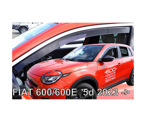 ΑΝΕΜΟΘΡΑΥΣΤΕΣ ΓΙΑ FIAT 600/600E 5D 2023+ ΣΕΤ ΑΥΤΟΚΙΝΗΤΟΥ ΑΠΟ ΕΥΚΑΜΠΤΟ ΦΙΜΕ ΠΛΑΣΤΙΚΟ HEKO - 4 ΤΕΜ.