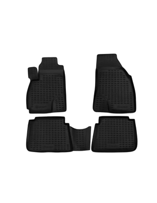 ΠΑΤΑΚΙΑ ΣΕ ΣΚΑΦΗ TPE ΛΑΣΤΙΧΟ ΓΙΑ HYUNDAI SANTA FE 01/2001-02/2006  ΣΕ ΜΑΥΡΟ ΧΡΩΜΑ NOVLINE - 4 ΤΕΜ.