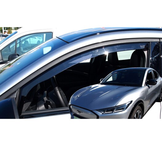 ΑΝΕΜΟΘΡΑΥΣΤΕΣ ΓΙΑ FORD MUSTANG MACH-E 5D 2020+  -  ΑΥΤΟΚΙΝΗΤΟΥ ΑΠΟ ΕΥΚΑΜΠΤΟ ΦΙΜΕ ΠΛΑΣΤΙΚΟ HEKO - 2 ΤΕΜ.