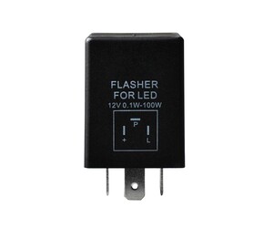 LED FLASHER (ΦΛΑΣΙΕΡΑ) 3 ΕΠΑΦΩΝ (L+-) 30x30x30mm M-TECH - 1ΤΕΜ.