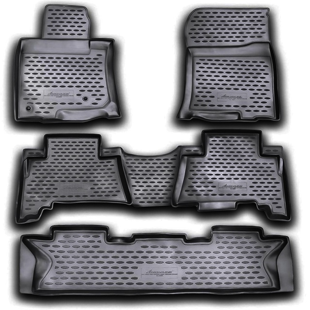 ΠΑΤΑΚΙΑ ΣΕ ΣΚΑΦΗ TPE ΛΑΣΤΙΧΟ ΓΙΑ TOYOTA LAND CRUISER 5D 11/2009+  ΣΕ ΑΝΘΡΑΚΙ ΣΚΟΥΡΟ ΓΚΡΙ ΧΡΩΜΑ NOVLINE - 5 ΤΕΜ.